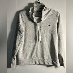 Tommy Hilfiger Gray Sport Pullover Size M Cowl Neck 35